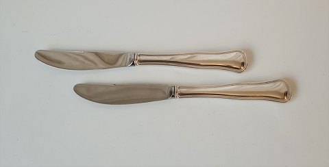 Cohr Double fluted dinner knife in silver and steel 20.5 cm.