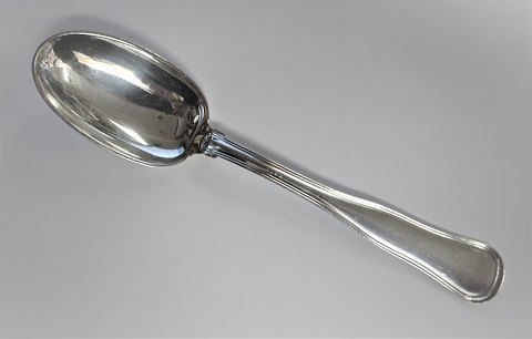 Dobbeltriflet. Cohr. Sølv (830). Dessertske. Længde 17,5 cm.