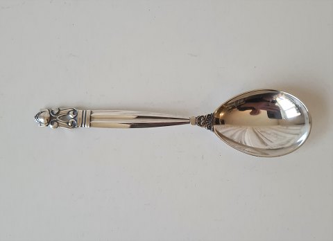 Georg Jensen Acorn jam spoon in silver 15 cm.