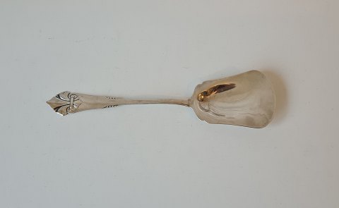 French lily serving spoon in silver from 1925