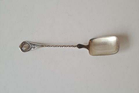 19th century marmalade spoon in silver