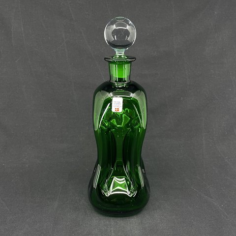 Grøn klukflaske fra Holmegaard
