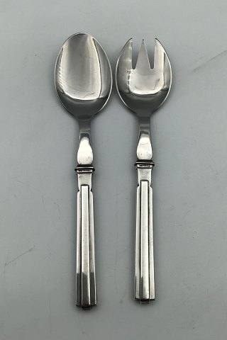 Hans Hansen Arvesølv No 18 Sterling Sølv Salatbestik