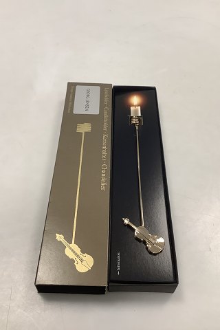 Georg Jensen Golden Christmas Candleholder - Violin 1995