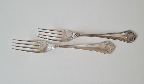 Saxon lunch fork in silver 17.8 cm.