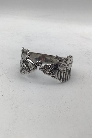 H.C. Andersen Fairy Tale Horsens Silver Napkin Ring