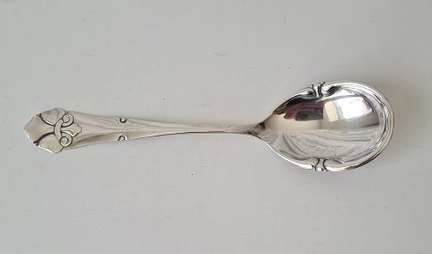 French lily small serving spoon in silver 17.5 cm.