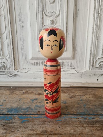 Japanese vintage - signed Kokeshi doll