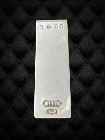 Rare Tiffany & Co 1837 sterling silver money clip.