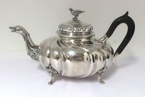 Michelsen. Small silver teapot (830). There is a bird on top. Height 10 cm. 
Produced 1889.