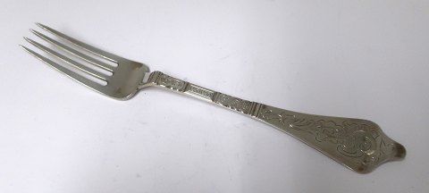 Antik Rococo. Sølvbestik (830). Frokostgaffel. Længde 17,6 cm.