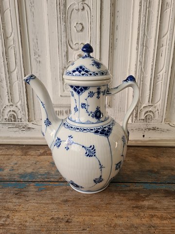 Royal Copenhagen Blue fluted half lace coffee pot no. 519