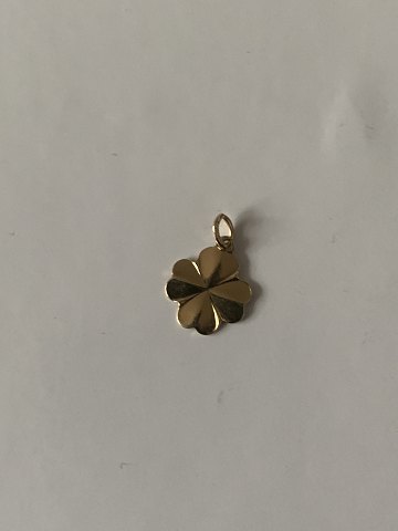Four-leaf clover in 14 carat gold
Stamped 585