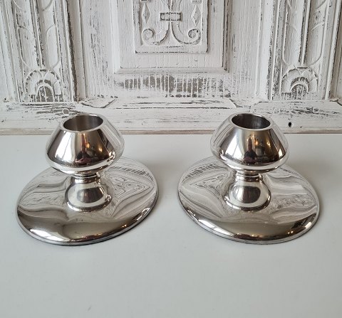 A.F.Rasmussen pair of silver candlesticks in sterling silver no. 220A