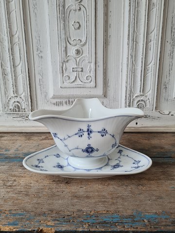 Royal Copenhagen Blue fluted triangular sauce bowl No. 203