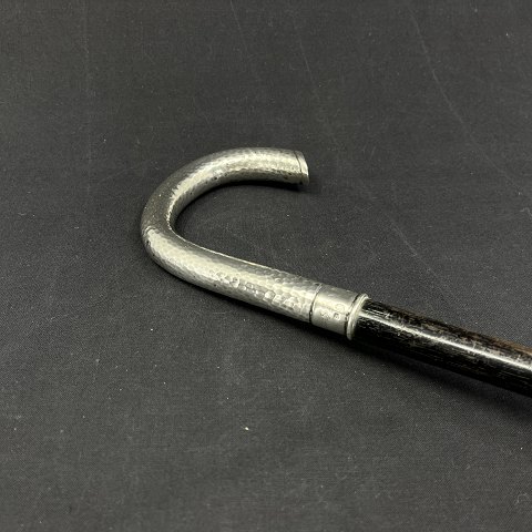 Walking stick with silver handle