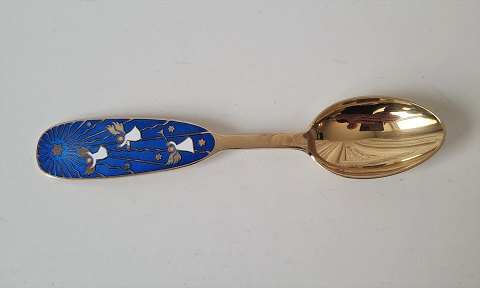 A.Michelsen Christmas spoon in sterling silver with enamel 1953