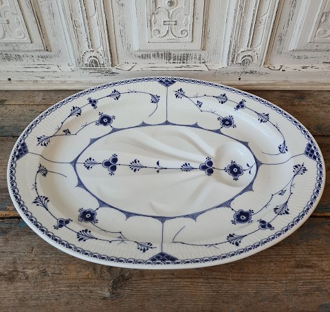 Royal Copenhagen Blue fluted half lace large rare fish dish No. 637