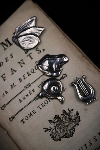 Old bookmarks in silver...
