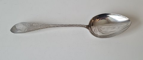 Empire stor serveringsske i sølv fra 1909 - 27,5 cm.