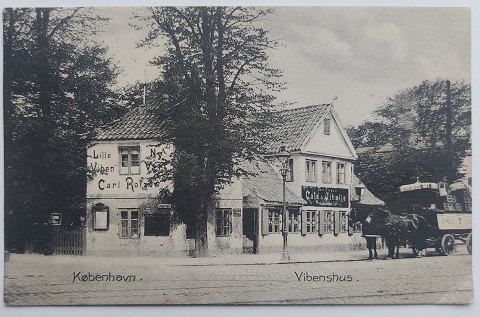 Postkort: Motiv fra Vibenshus, Østerbro 1907
