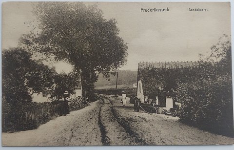 Postkort: Sandskåret Frederiksværk i 1914