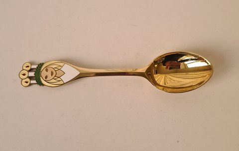 A.Michelsen Christmas spoon in sterling silver with enamel 1959