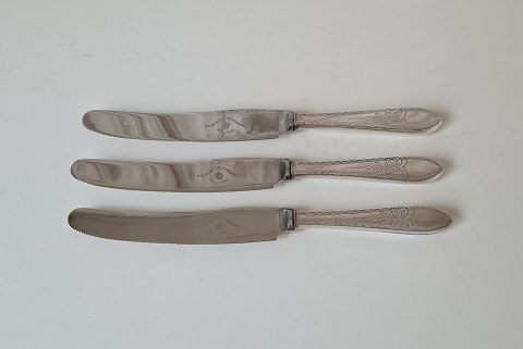 Empire frokostkniv i sølvplet og stål 21,8 cm.