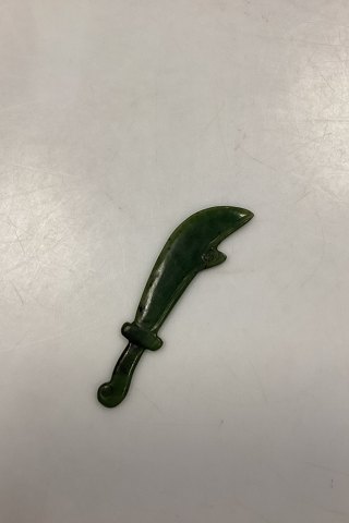 Orientalsk Brevkniv i Jade