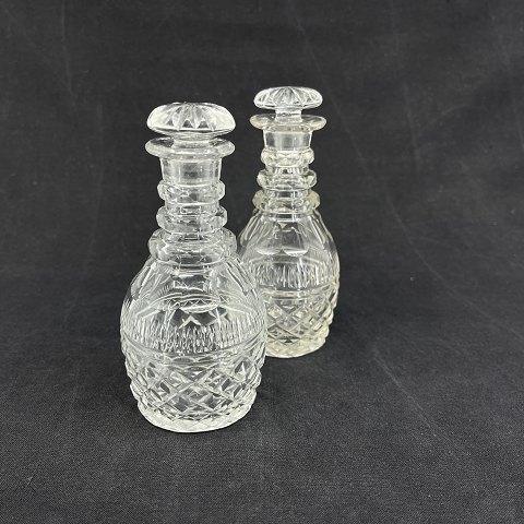 A pair of fine miniature decanters