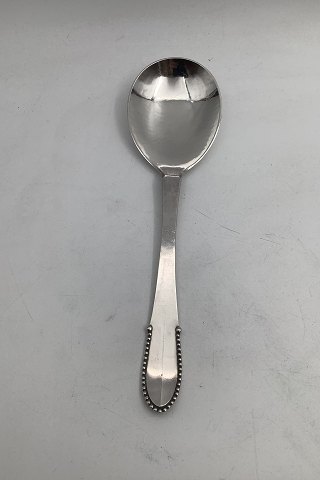 Georg Jensen Silver Beaded Serving Spoon