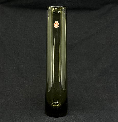 Olive cylinder vase, 36 cm.
