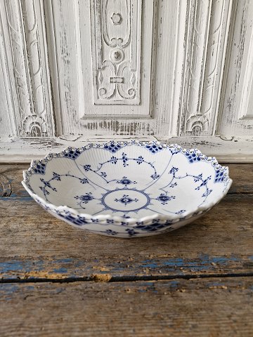 Royal Copenhagen Blue fluted full lace large bowl no. 1019