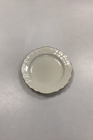 Royal Copenhagen Creme Svejfet med Guld (Stel 1235) Kagetallerken No. 1625