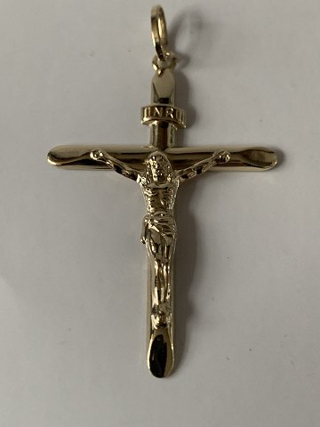 Cross with Christ pendant in 14 carats 
Gold stamp: 585