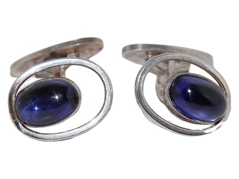 Georg Jensen sterling silver
Cufflinks with blue sodalite stones