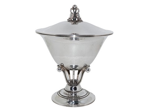 Georg Jensen Sterling Silver
Scultural lidded bowl by Johan Rohde