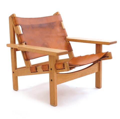 Spanish Chair by Kurt Østervig Denmark circa 1960. 
Oak and leather - Nice patinated