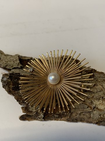 Gold brooch