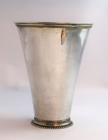 Sweden. Trumpet-shaped silver cup (830). Inside gilded. Height 15 cm.