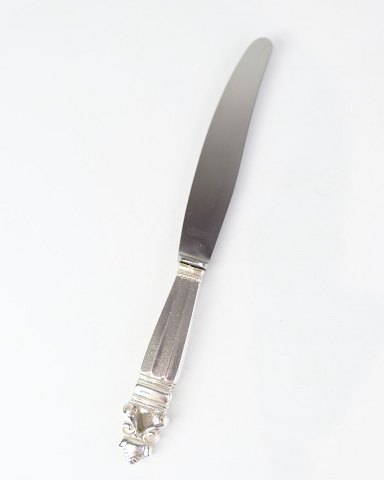 Middagskniv – Georg Jensen – Sterling Sølv & Stål – Konge – Kort Skaft
