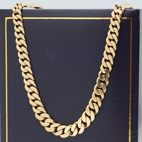 A necklace of 14k gold, l. 43,5 cm