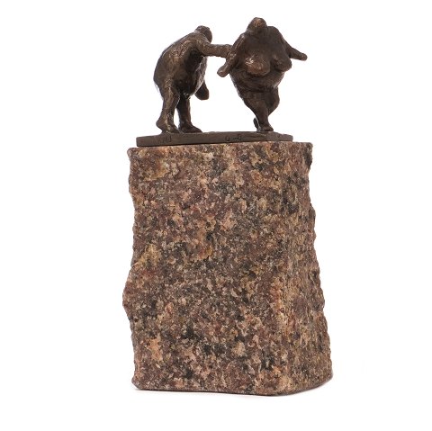 Keld Moseholm, 19836-2003, bronze sculpture signed. H: 19,5cm
