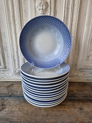 B&G Blå Tone dybtallerken no. 1008/714 - 24,5 cm.