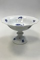 Royal Copenhagen Blue Flower Angular Large Bowl on Foot No 8531