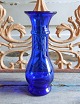 Balusterformet blåt hyacint glas.