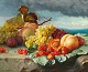 Dansk 
Kunstgalleri 
presents: 
"Still 
life with 
peaches, plums, 
cherries, 
strawberries 
and grapes.