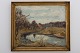Carl Schwenn
Oil on canvas. Painting of a farm and lake. Signed "Carl Schwenn 1940".
Original condition
1 pc. in stock
