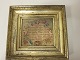 Sampler, embroider from 1856 framed in an antique 
silverframe
Measure of the sampler itself: 15cm x 13cm
Measure incl. the frame: 24,5cm x 26cm
We have a large choice of samplers, embroider 
Please contact us for further information
