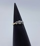 14k guldring m. old cut diamanter. Str. 50